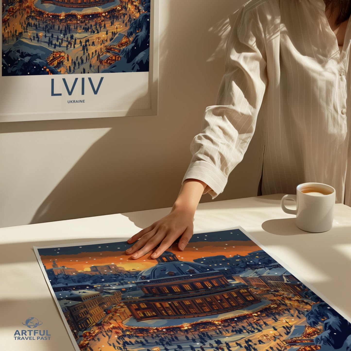 Lviv Poster | Ukraine Wall Art | Europe Decor