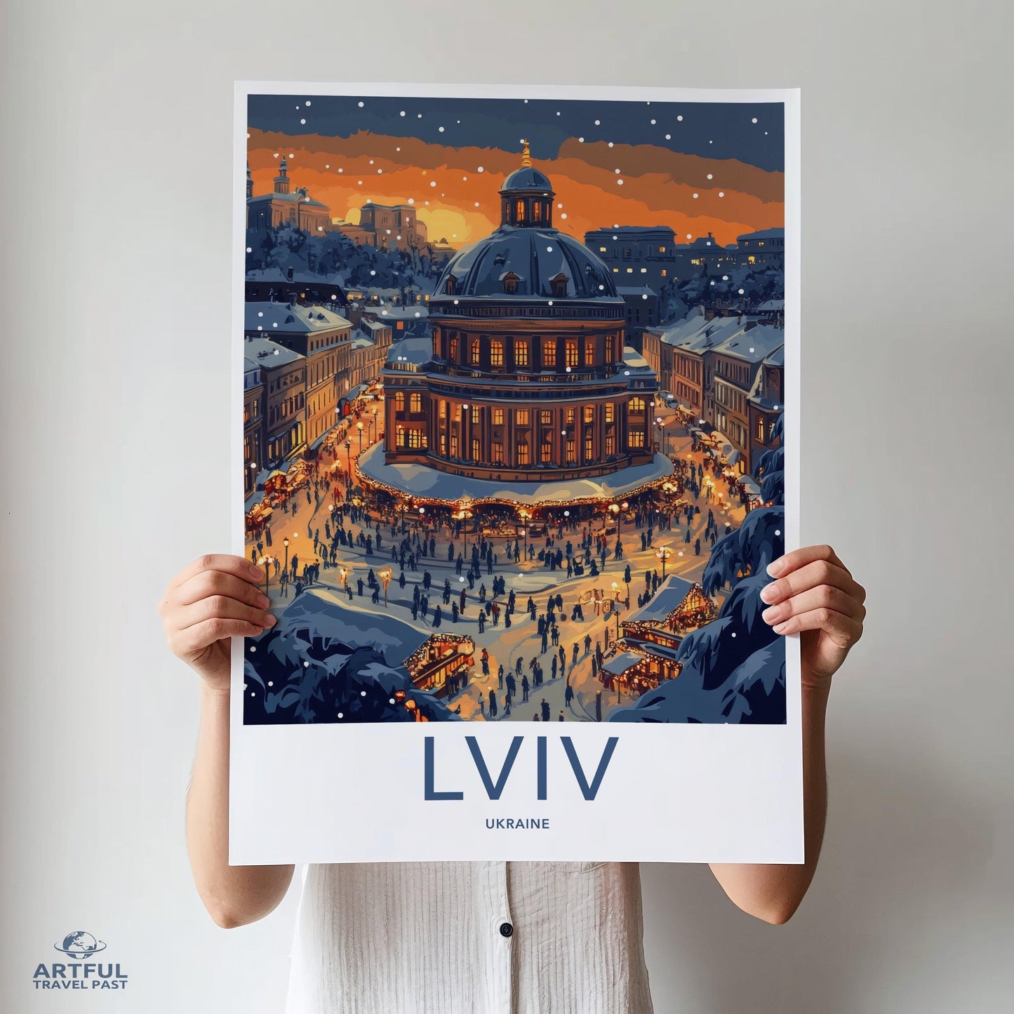 Lviv Poster | Ukraine Wall Art | Europe Decor