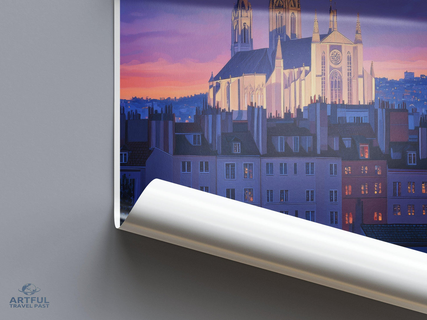Lyon Poster | France Wall Art | Europe Decor