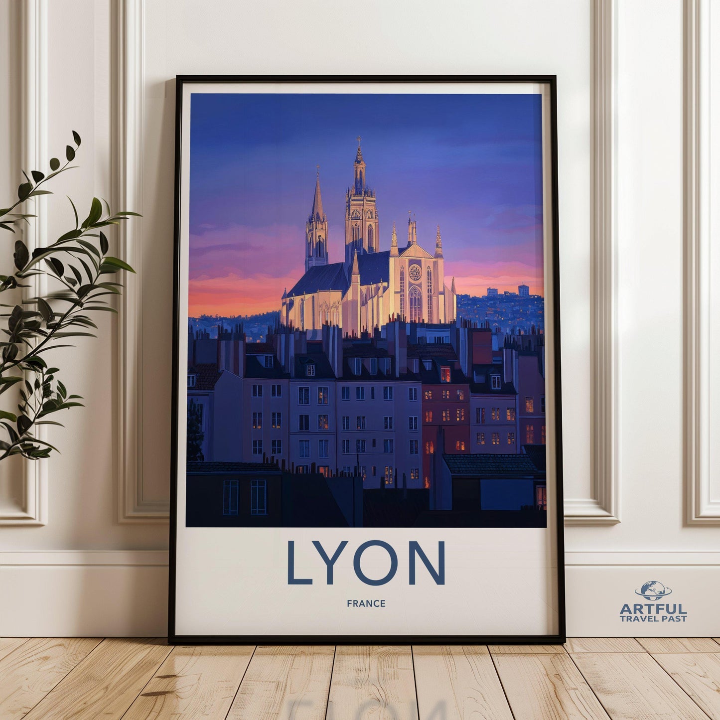 Lyon Poster | France Wall Art | Europe Decor