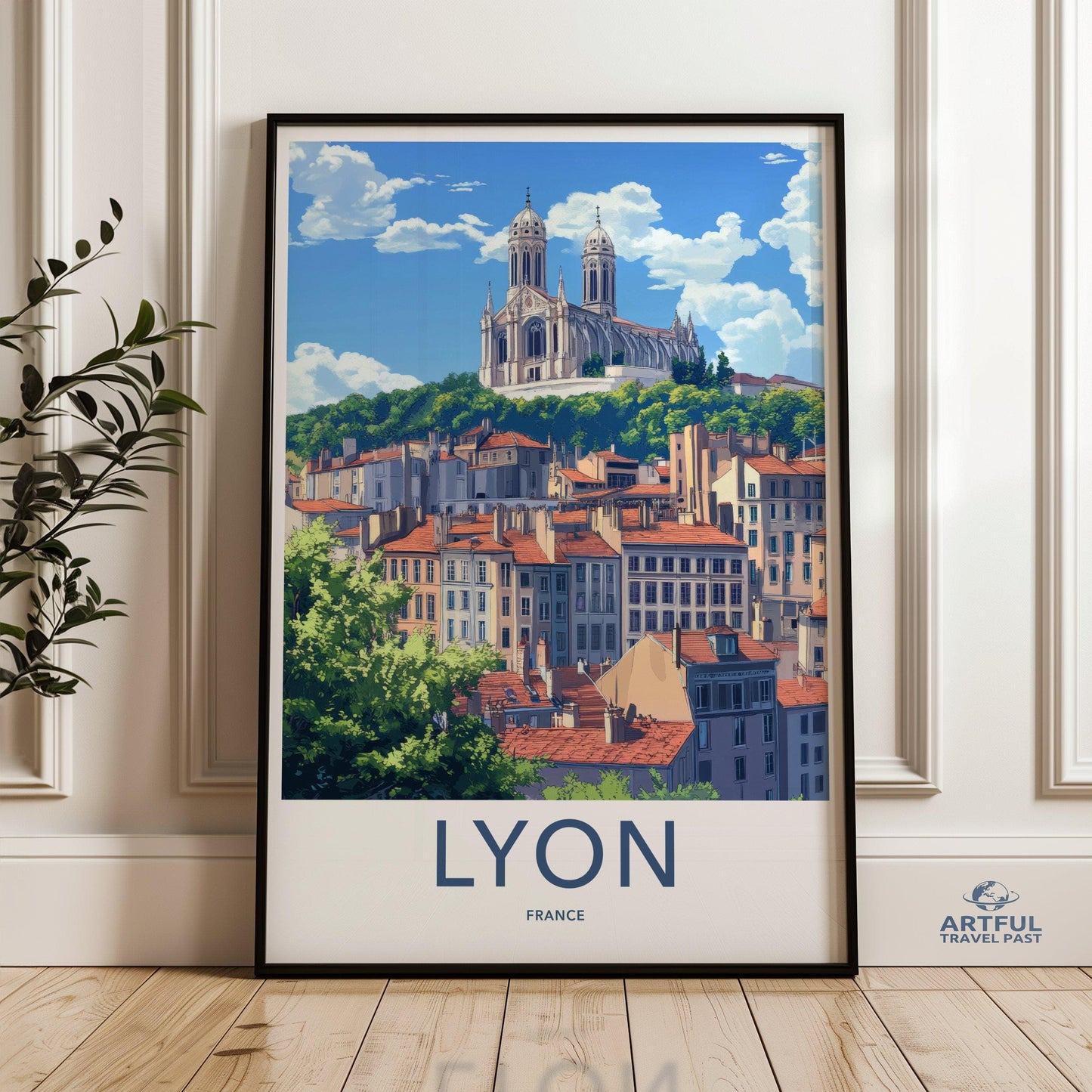 Lyon Poster | France Wall Art | Europe Decor