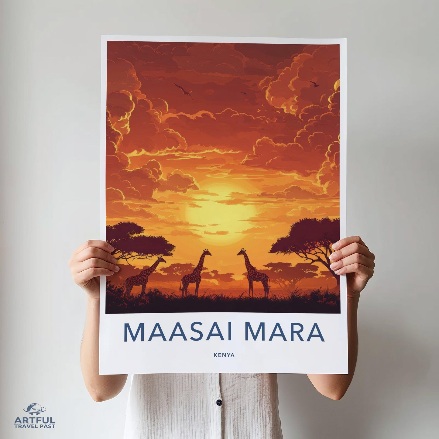 Maasai Mara Poster - Kenya Wall Art