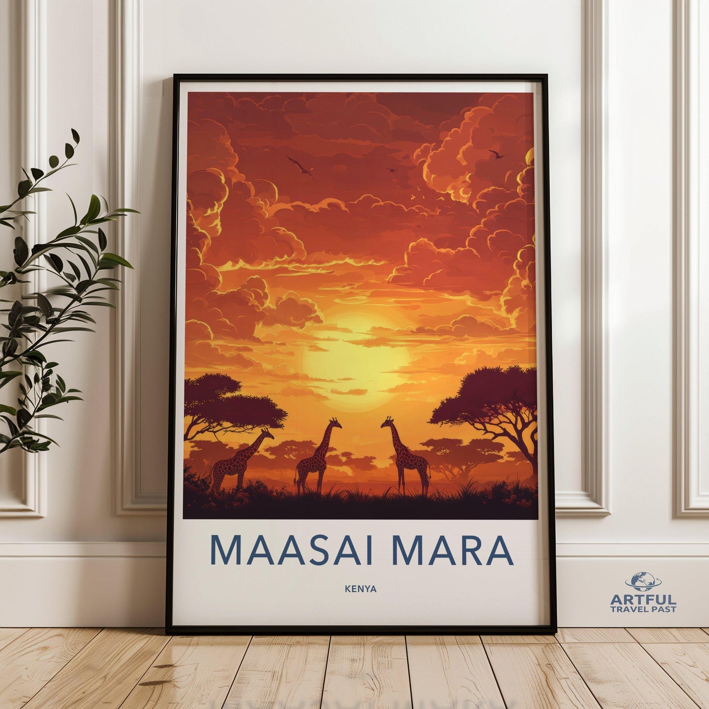 Maasai Mara Poster - Kenya Wall Art