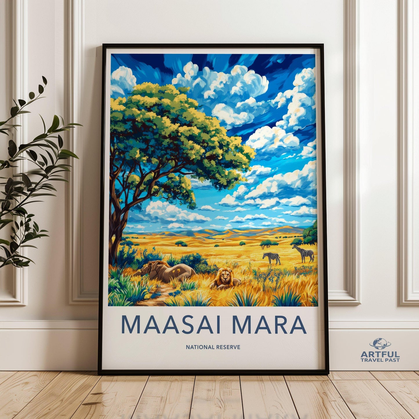 Maasai Mara Poster - Kenya Wall Art