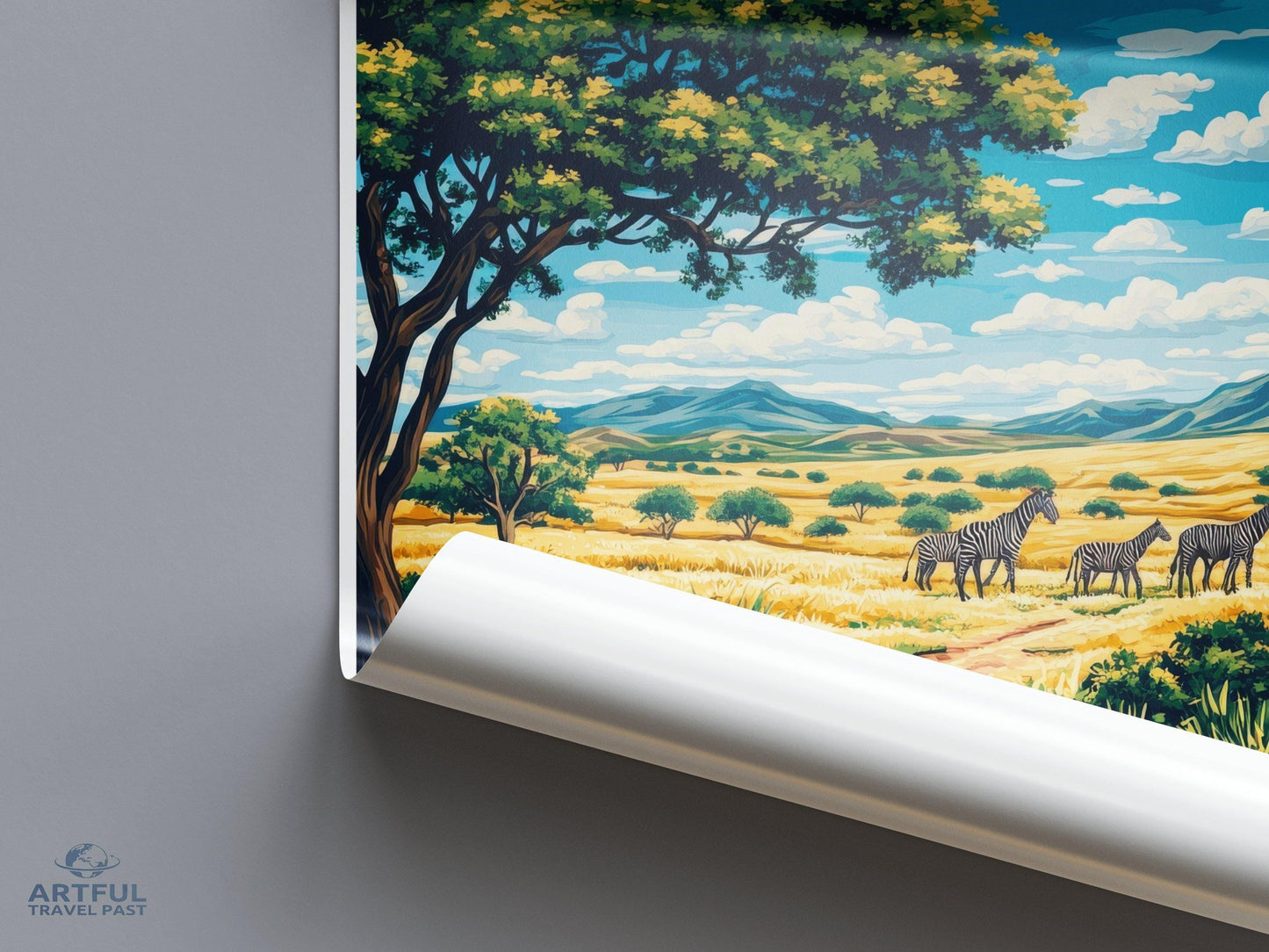 Maasai Mara Poster | Kenya Wall Art | Africa Decor