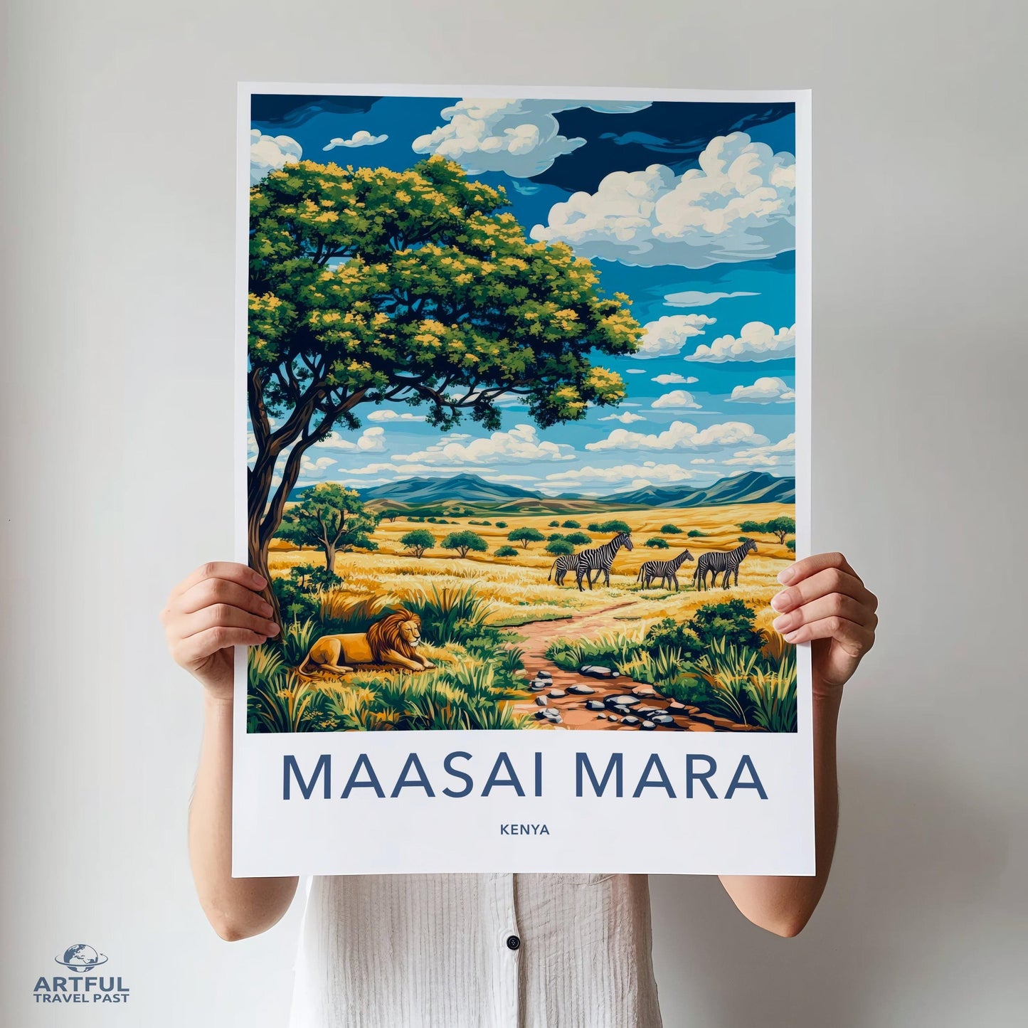 Maasai Mara Poster | Kenya Wall Art | Africa Decor