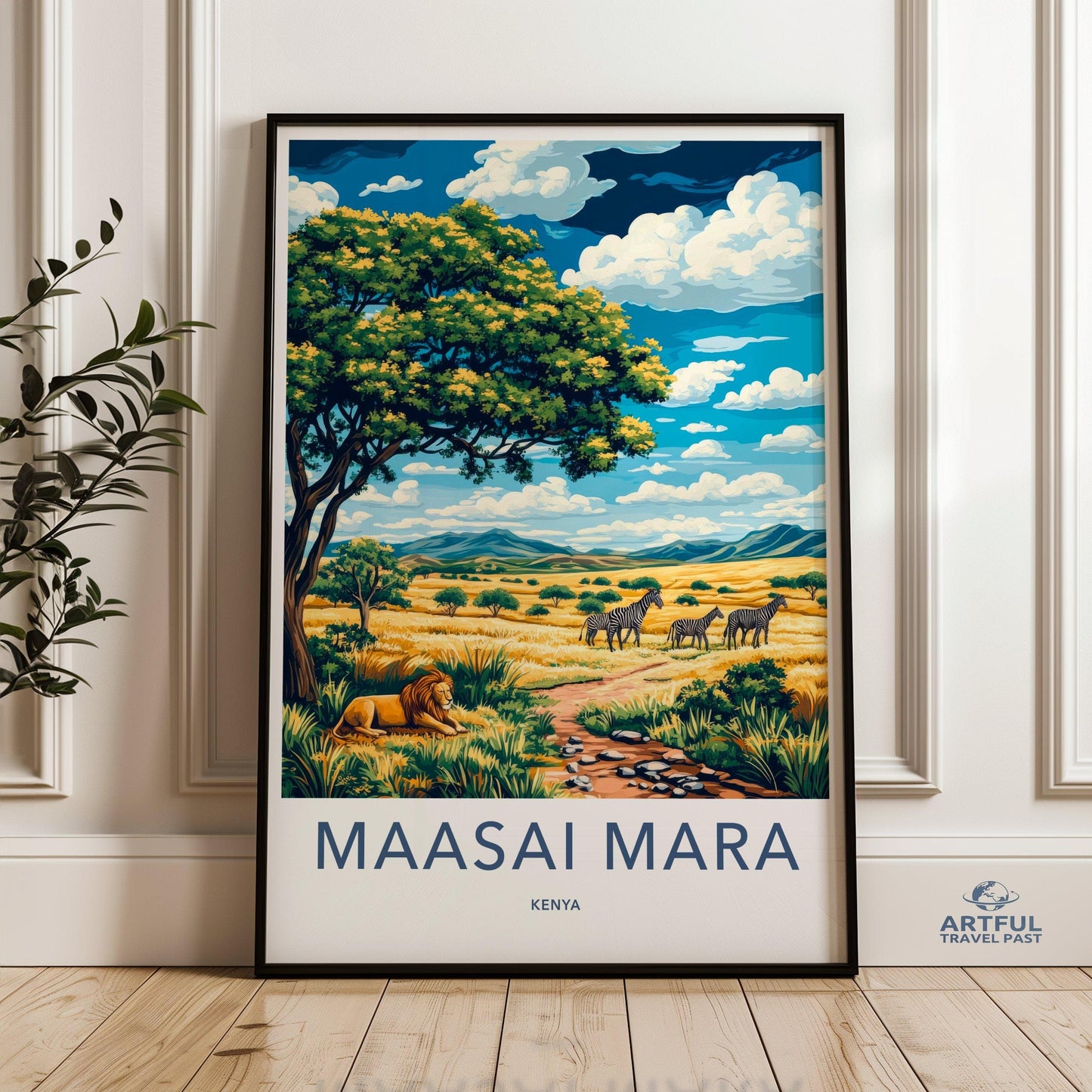 Maasai Mara Poster | Kenya Wall Art | Africa Decor