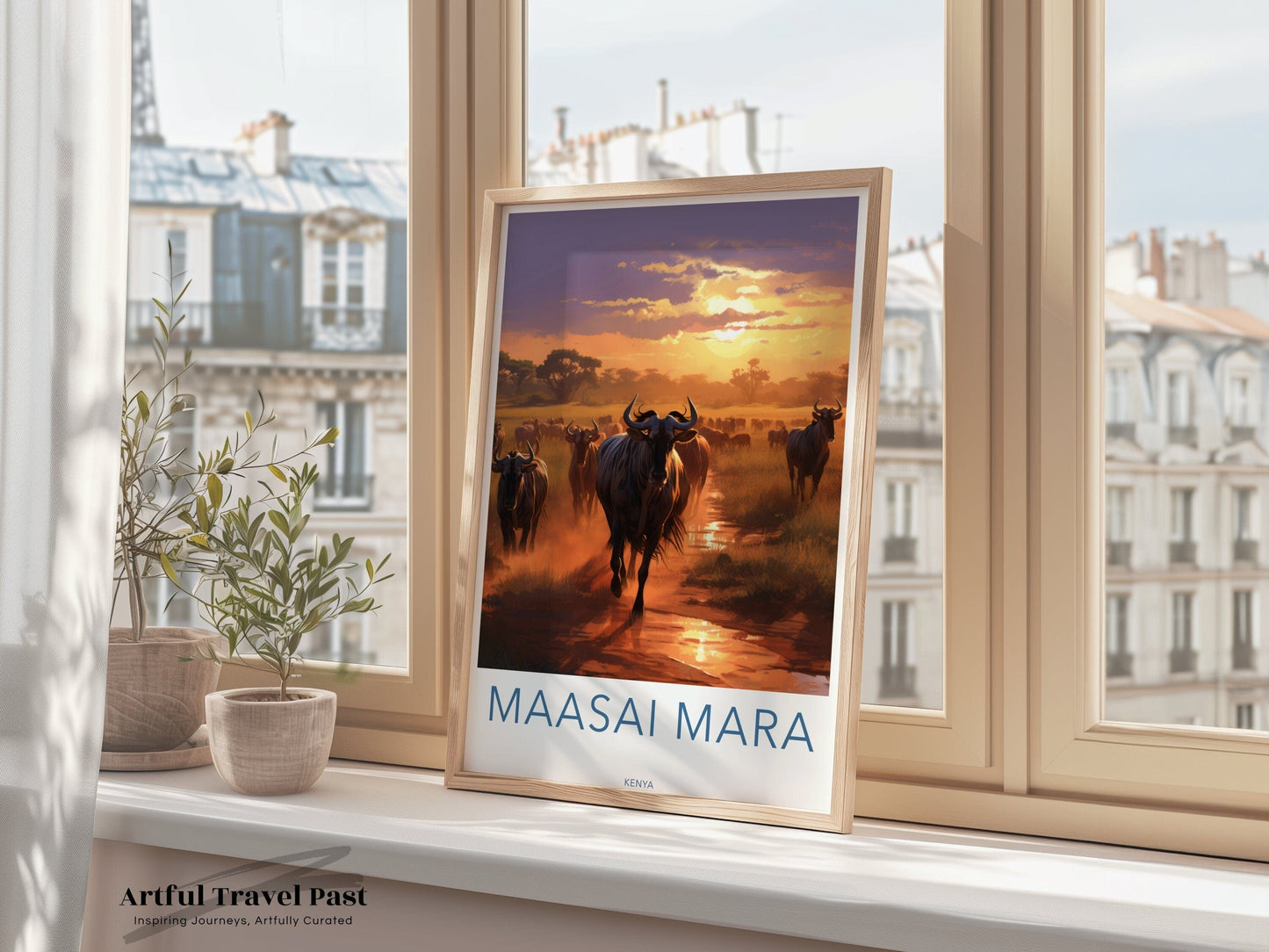 Maasai Mara Poster | Kenya Wall Art | Africa Decor