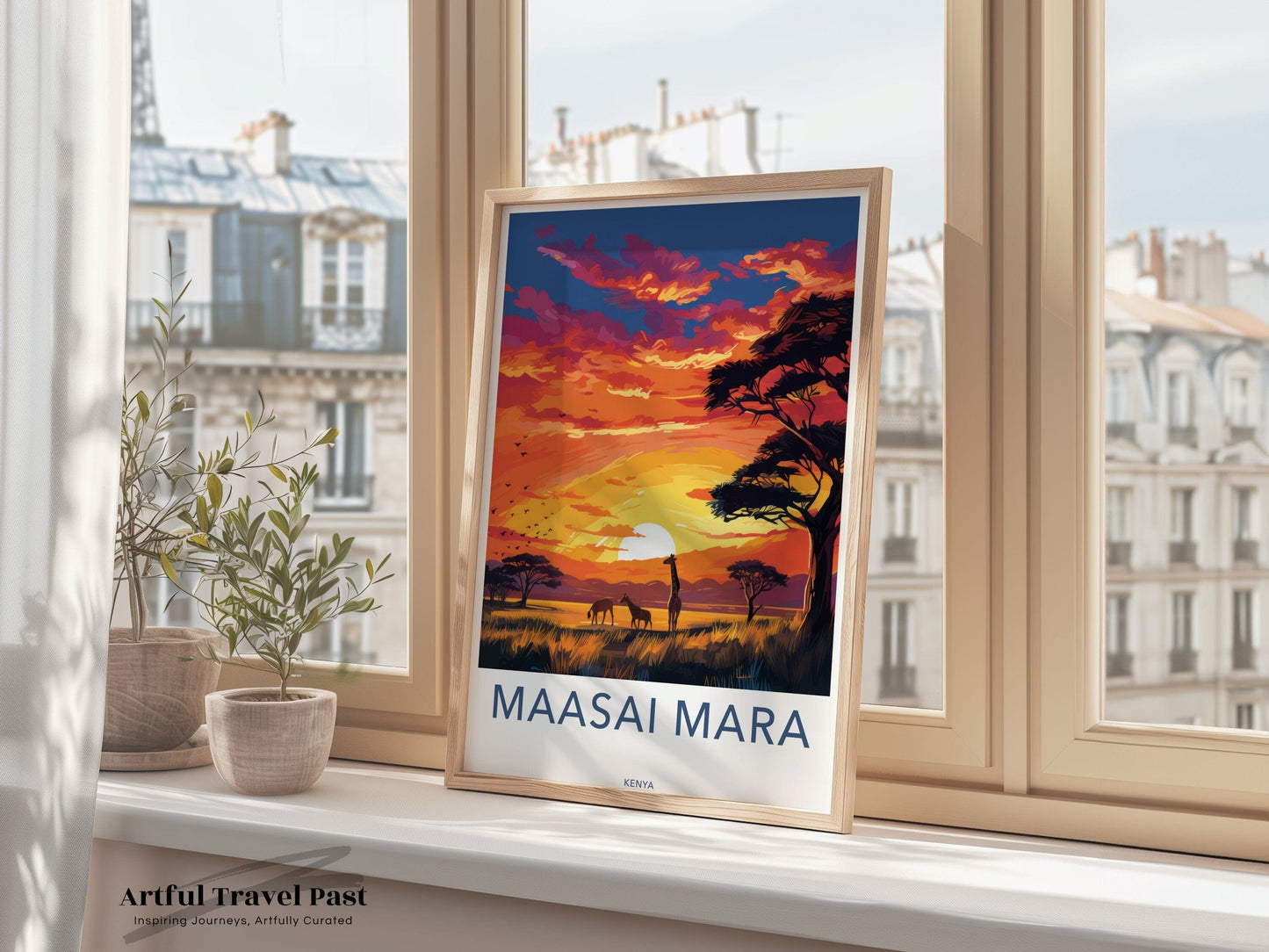 Maasai Mara Poster | Kenya Wall Art | Africa Decor