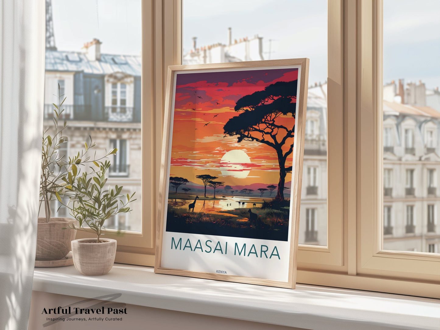 Maasai Mara Poster | Kenya Wall Art | Africa Decor