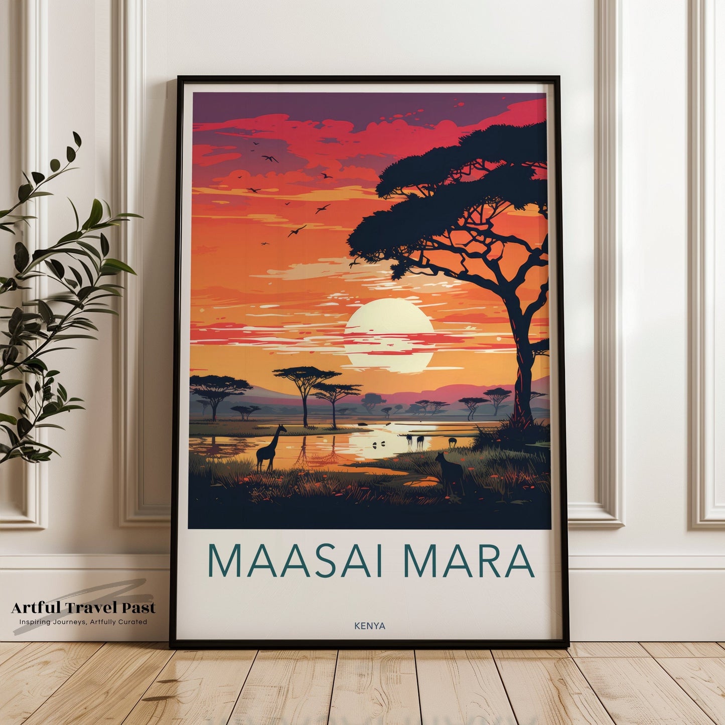 Maasai Mara Poster | Kenya Wall Art | Africa Decor