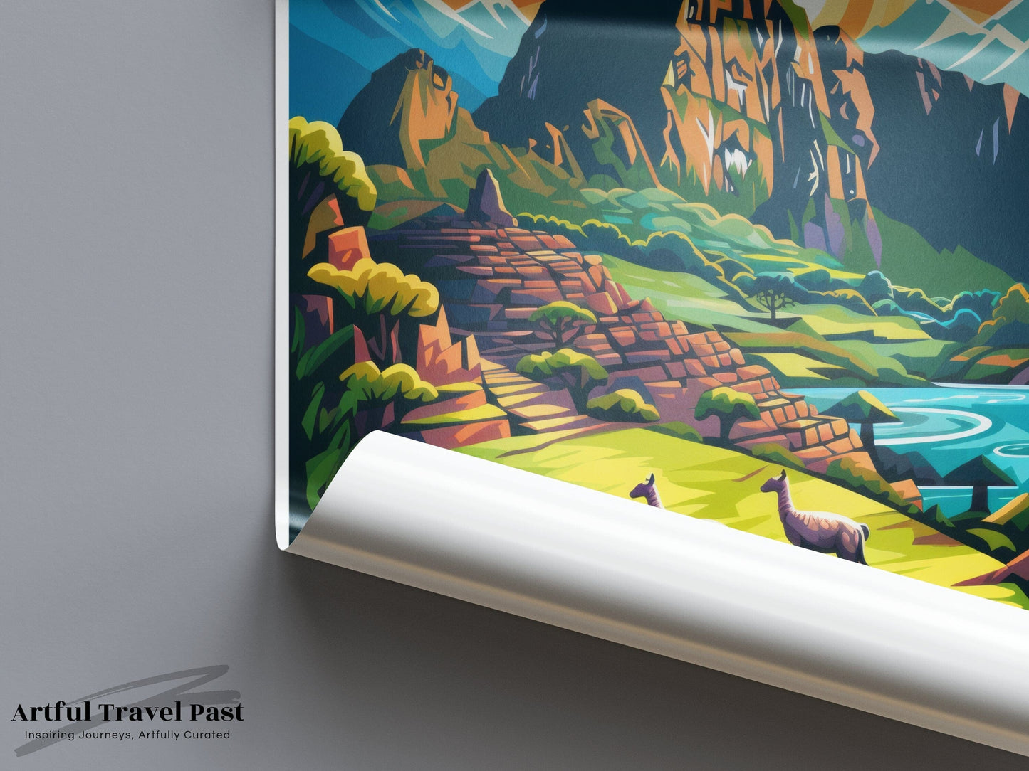Machu Picchu Poster | Peru Wall Art | South America Decor