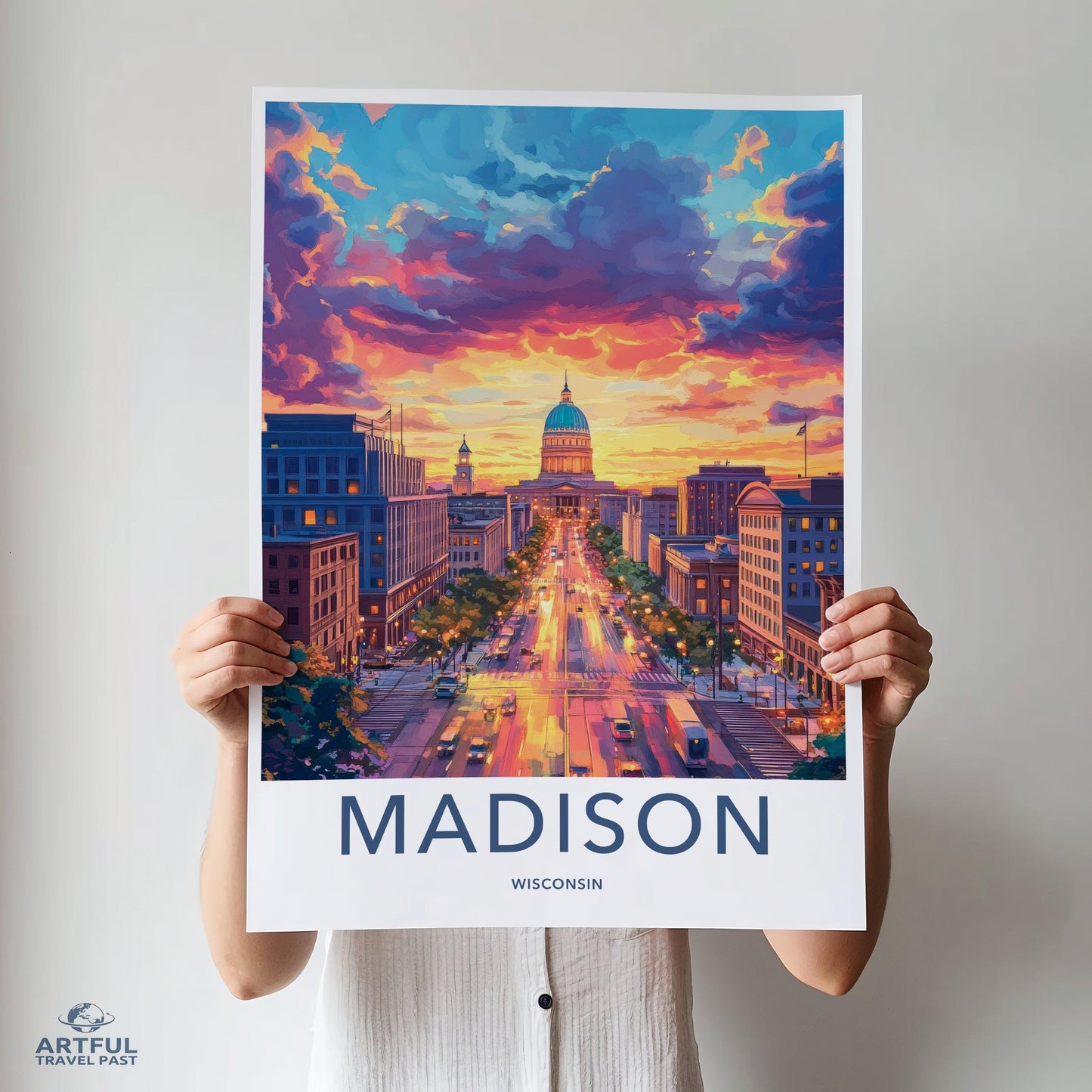 Madison Poster - Wisconsin Wall Art