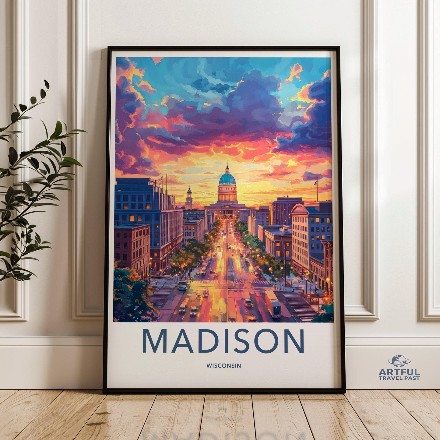Madison Poster - Wisconsin Wall Art