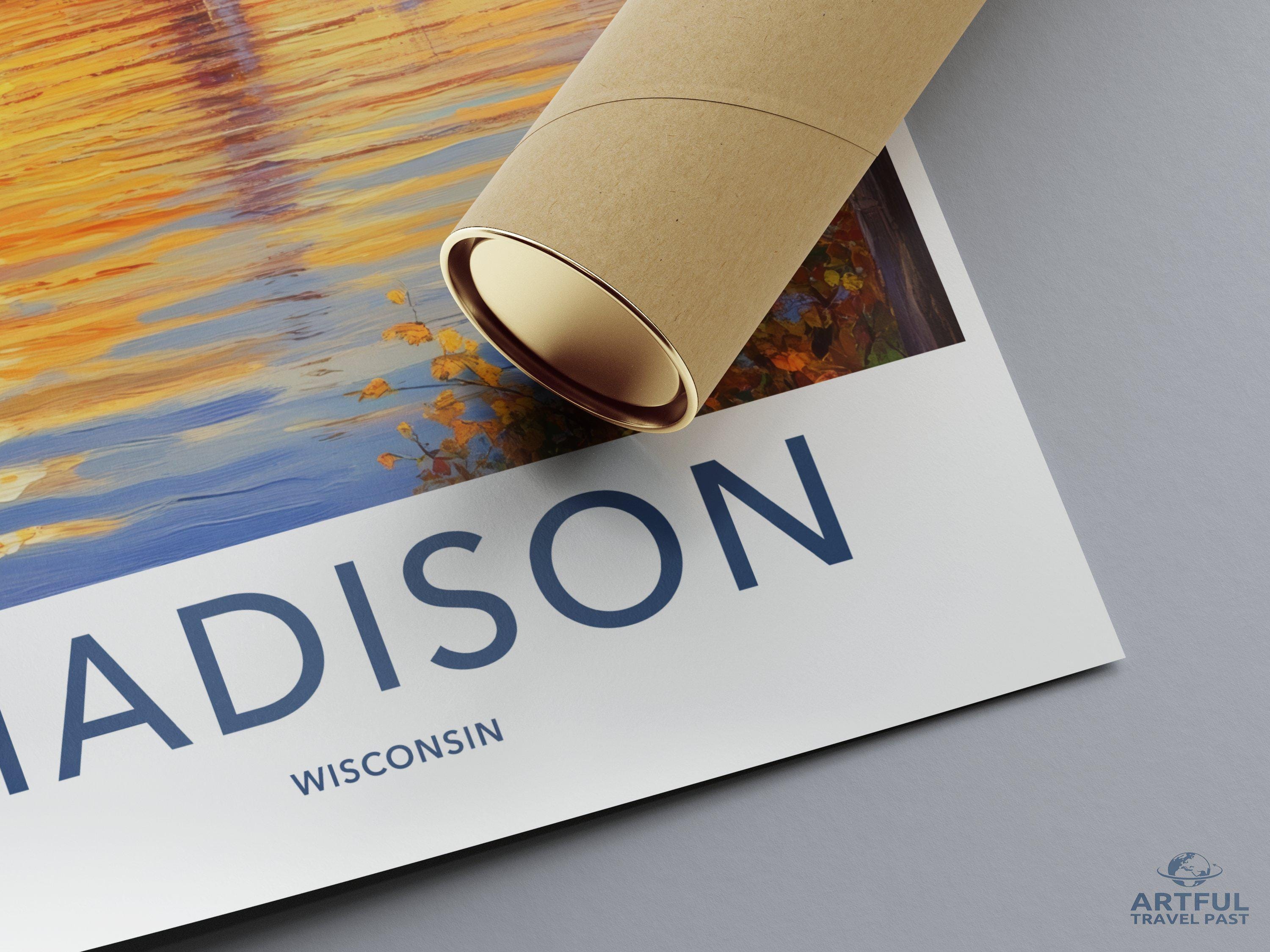 Madison Poster - Wisconsin Wall Art