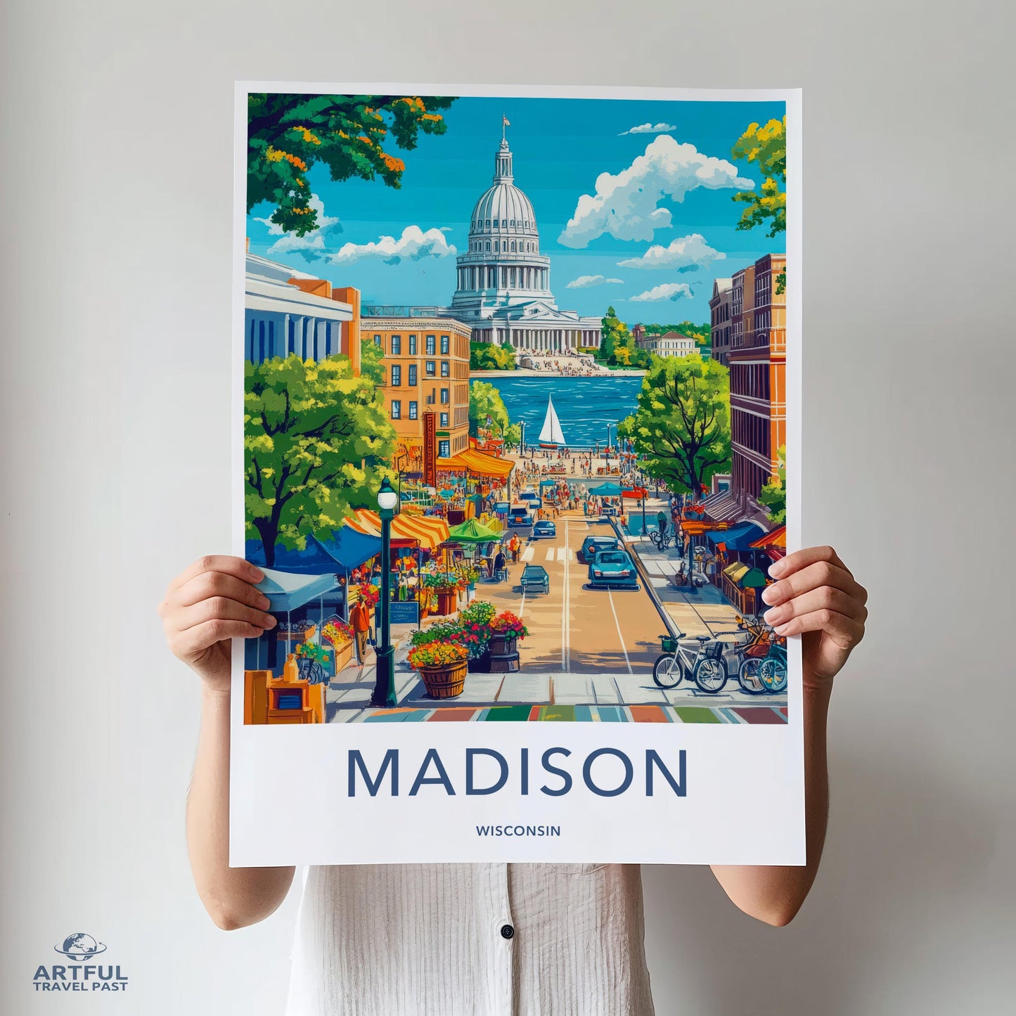 Madison Poster - Wisconsin Wall Art