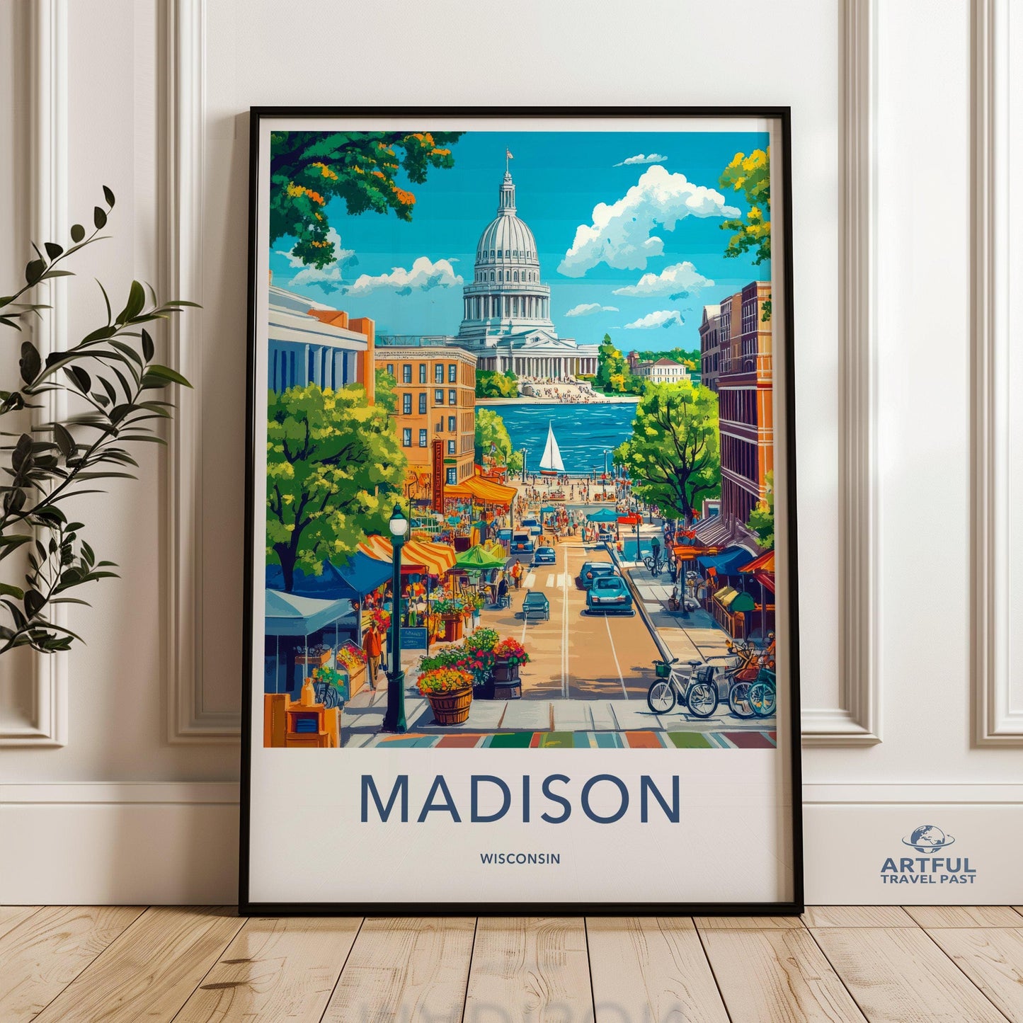 Madison Poster - Wisconsin Wall Art