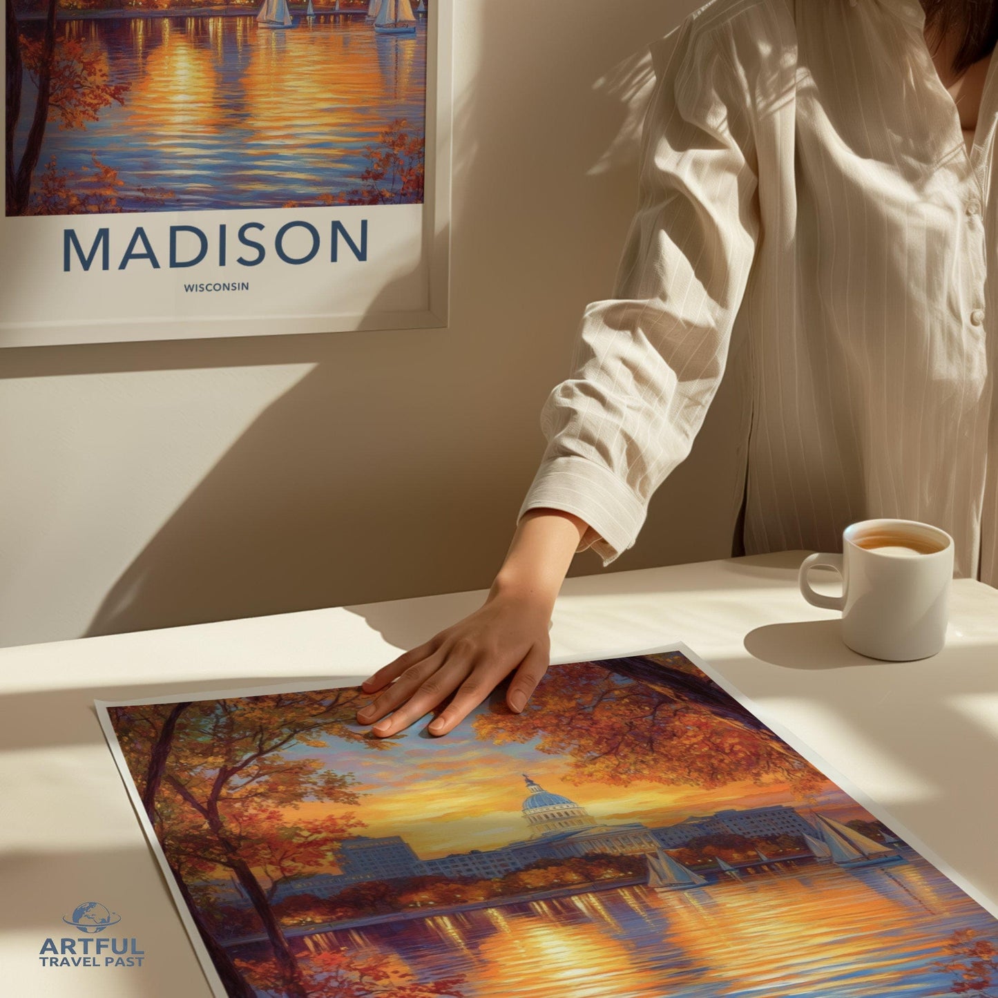 Madison Poster | Wisconsin Wall Art | America Decor