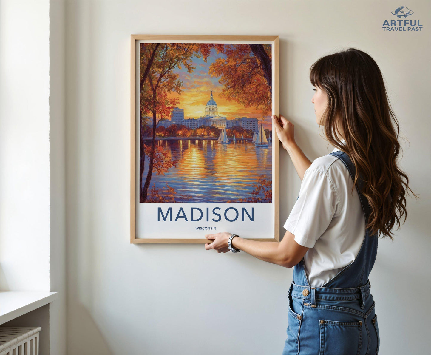 Madison Poster | Wisconsin Wall Art | America Decor