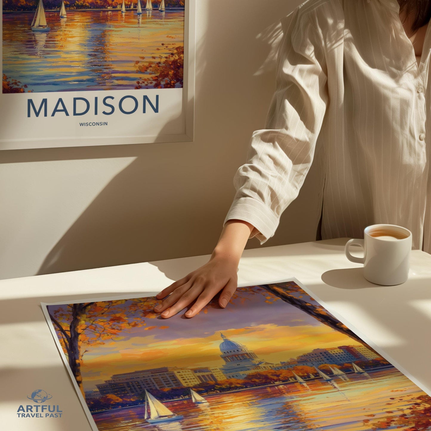 Madison Poster | Wisconsin Wall Art | America Decor