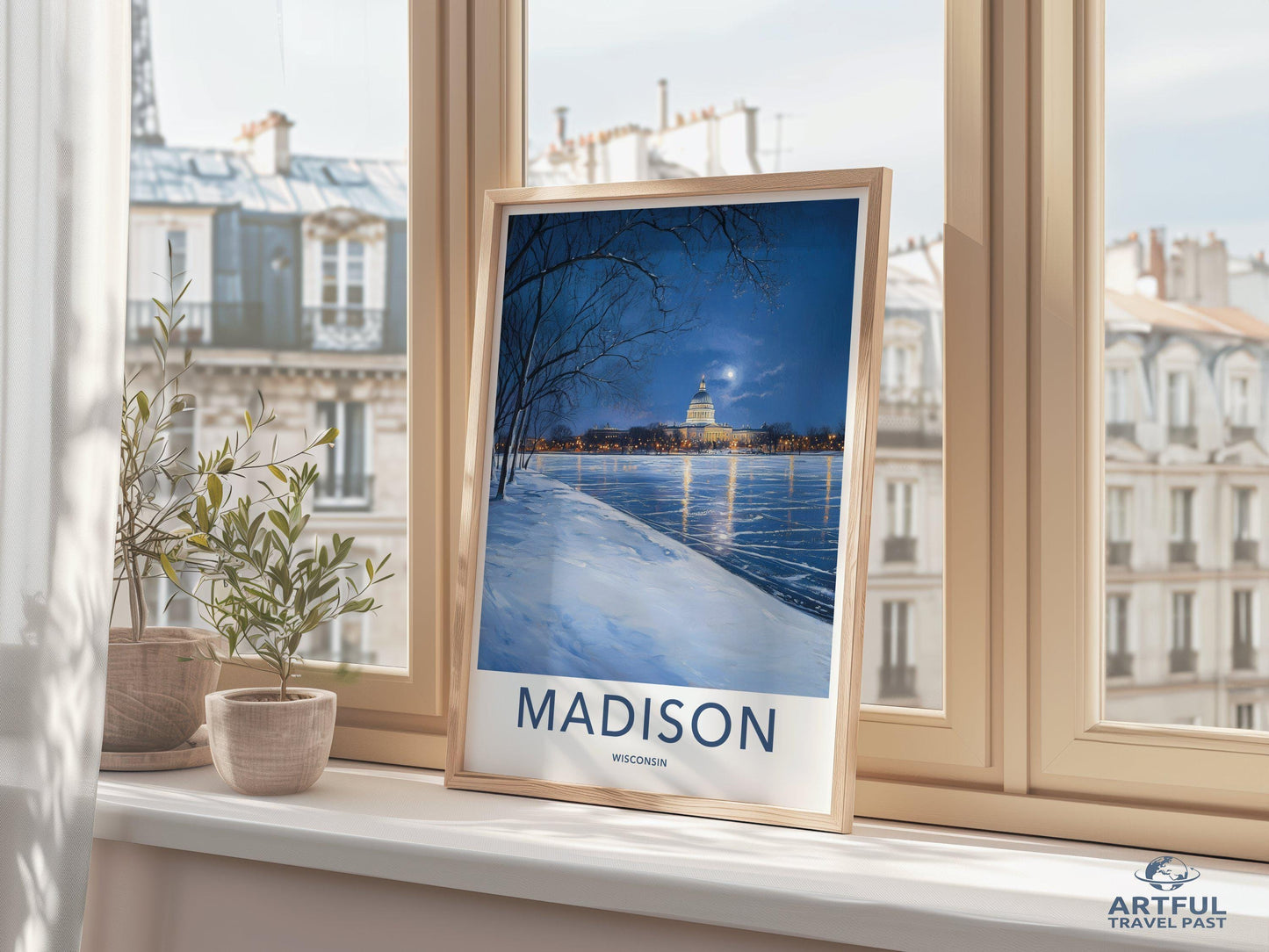 Madison Poster | Wisconsin Wall Art | America Decor