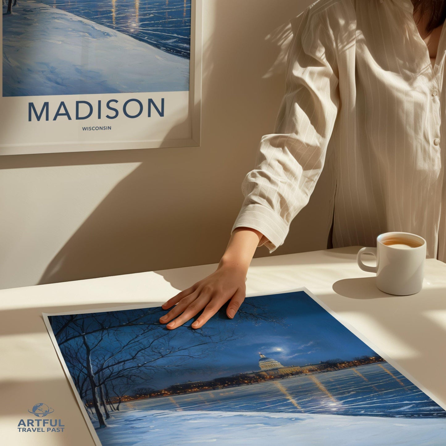 Madison Poster | Wisconsin Wall Art | America Decor