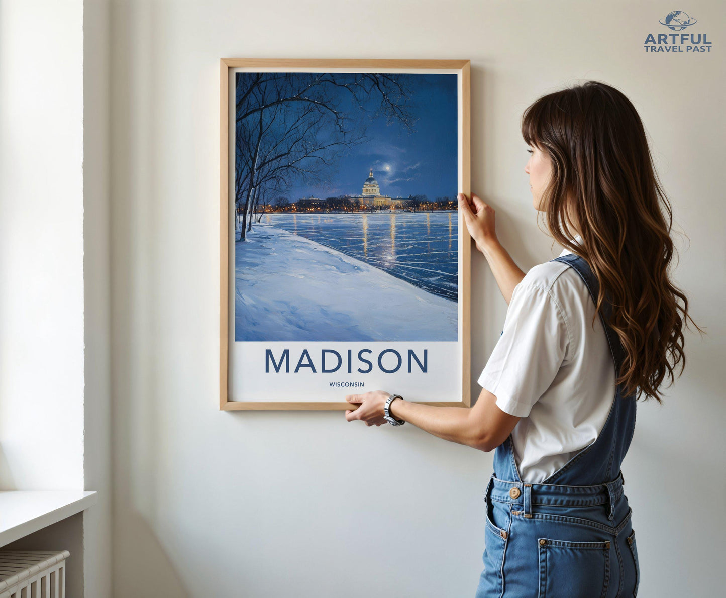 Madison Poster | Wisconsin Wall Art | America Decor