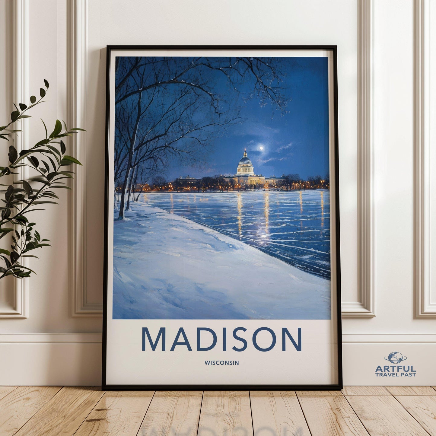 Madison Poster | Wisconsin Wall Art | America Decor