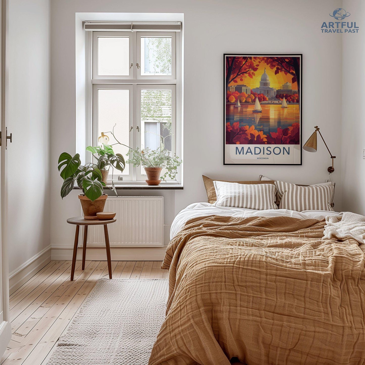 Madison Poster | Wisconsin Wall Art | America Decor
