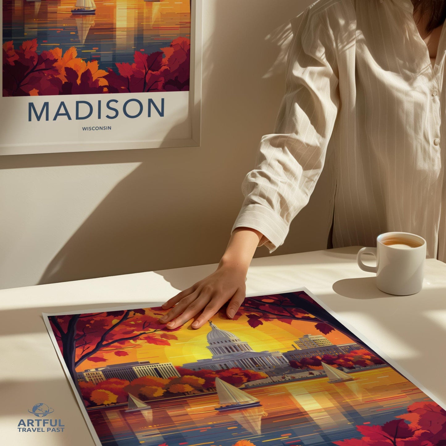 Madison Poster | Wisconsin Wall Art | America Decor