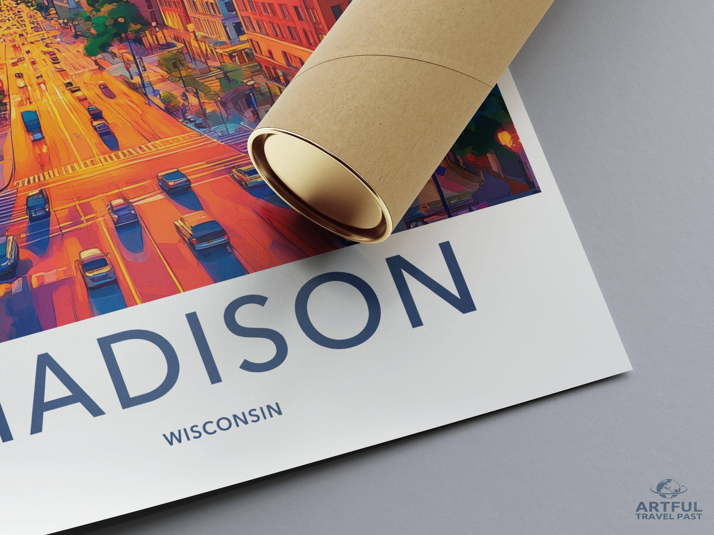 Madison Poster | Wisconsin Wall Art | America Decor