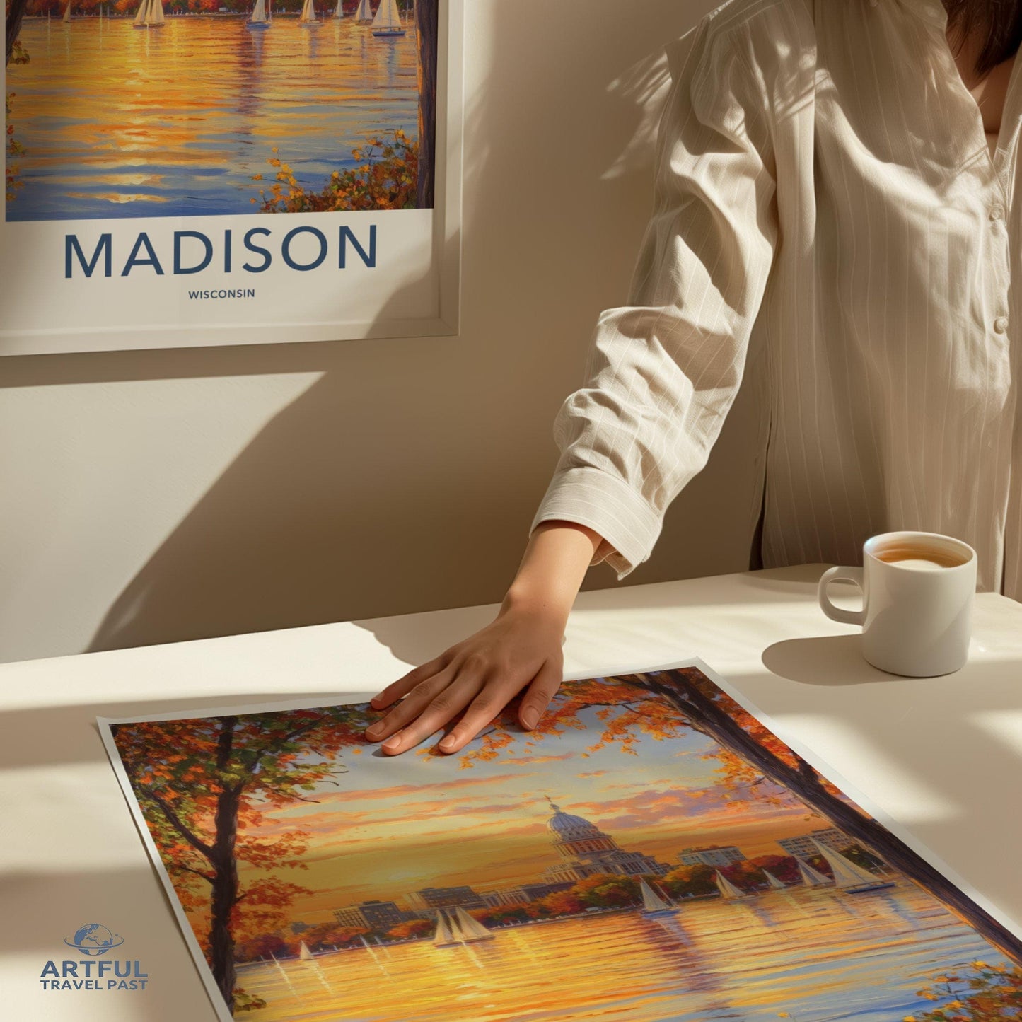 Madison Poster | Wisconsin Wall Art | America Decor