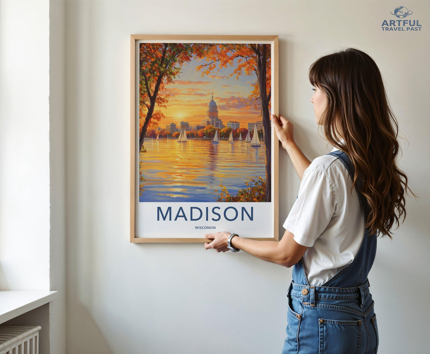 Madison Poster | Wisconsin Wall Art | America Decor