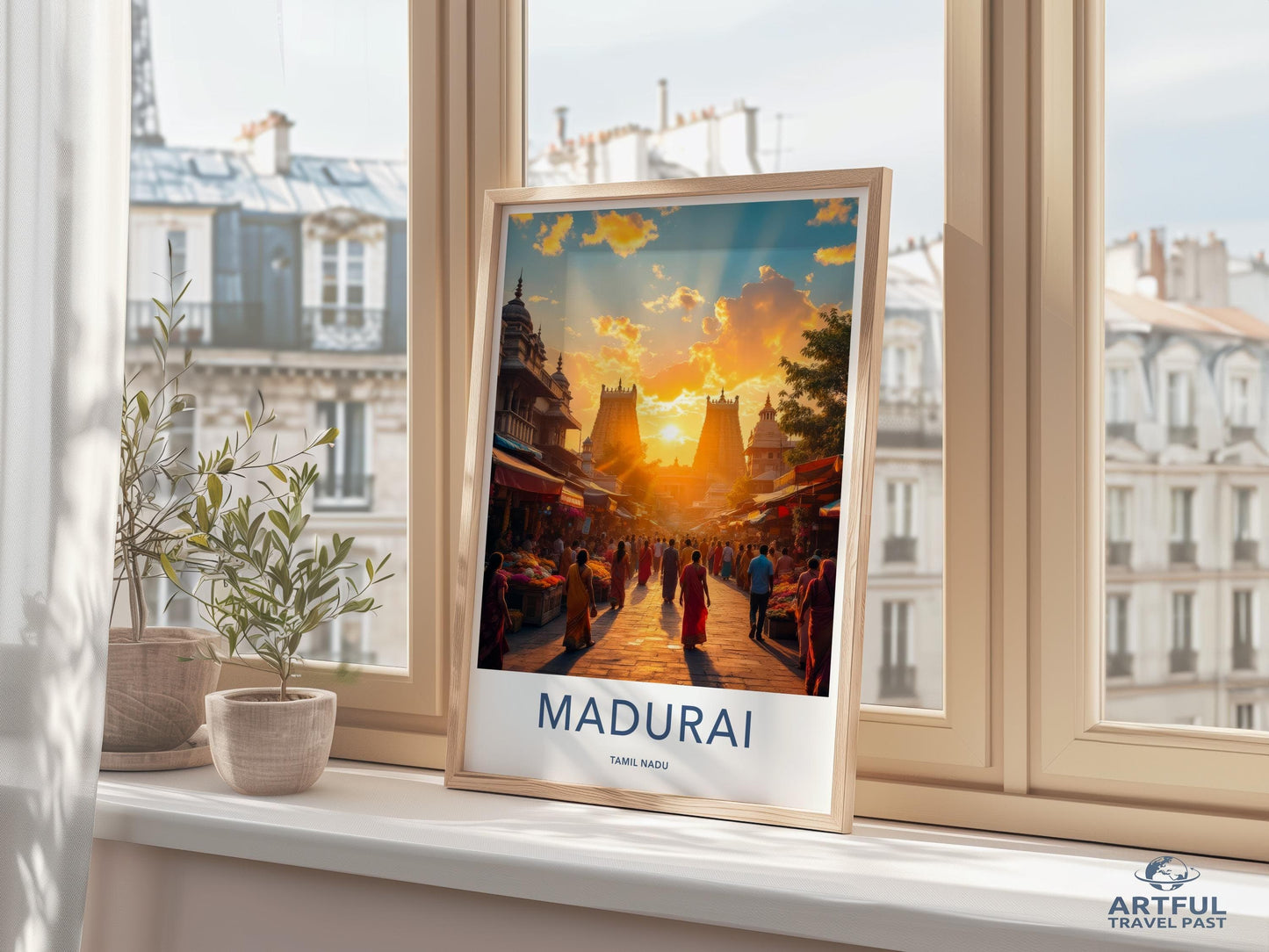 Madurai Poster - Tamil Nadu Wall Art