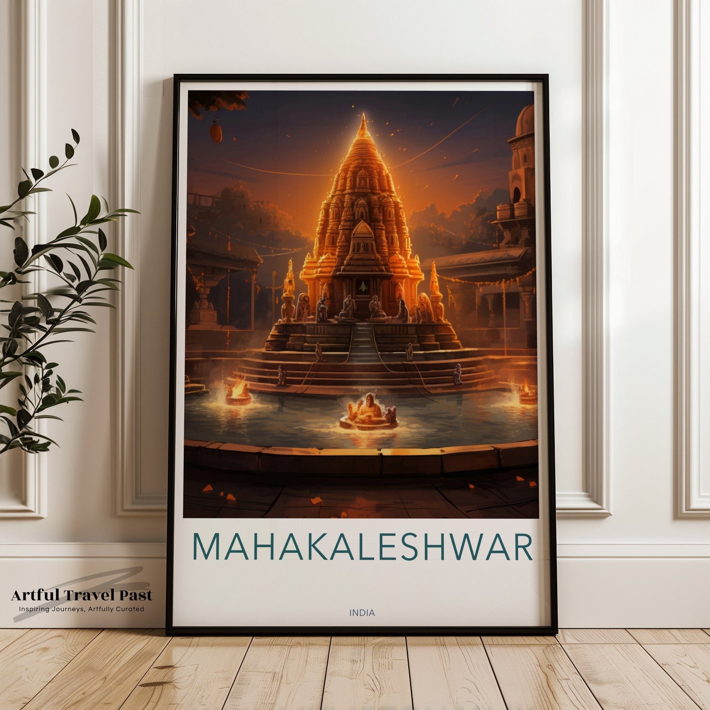 Mahakaleshwar Poster | Madhya Pradesh Wall Art | India Decor
