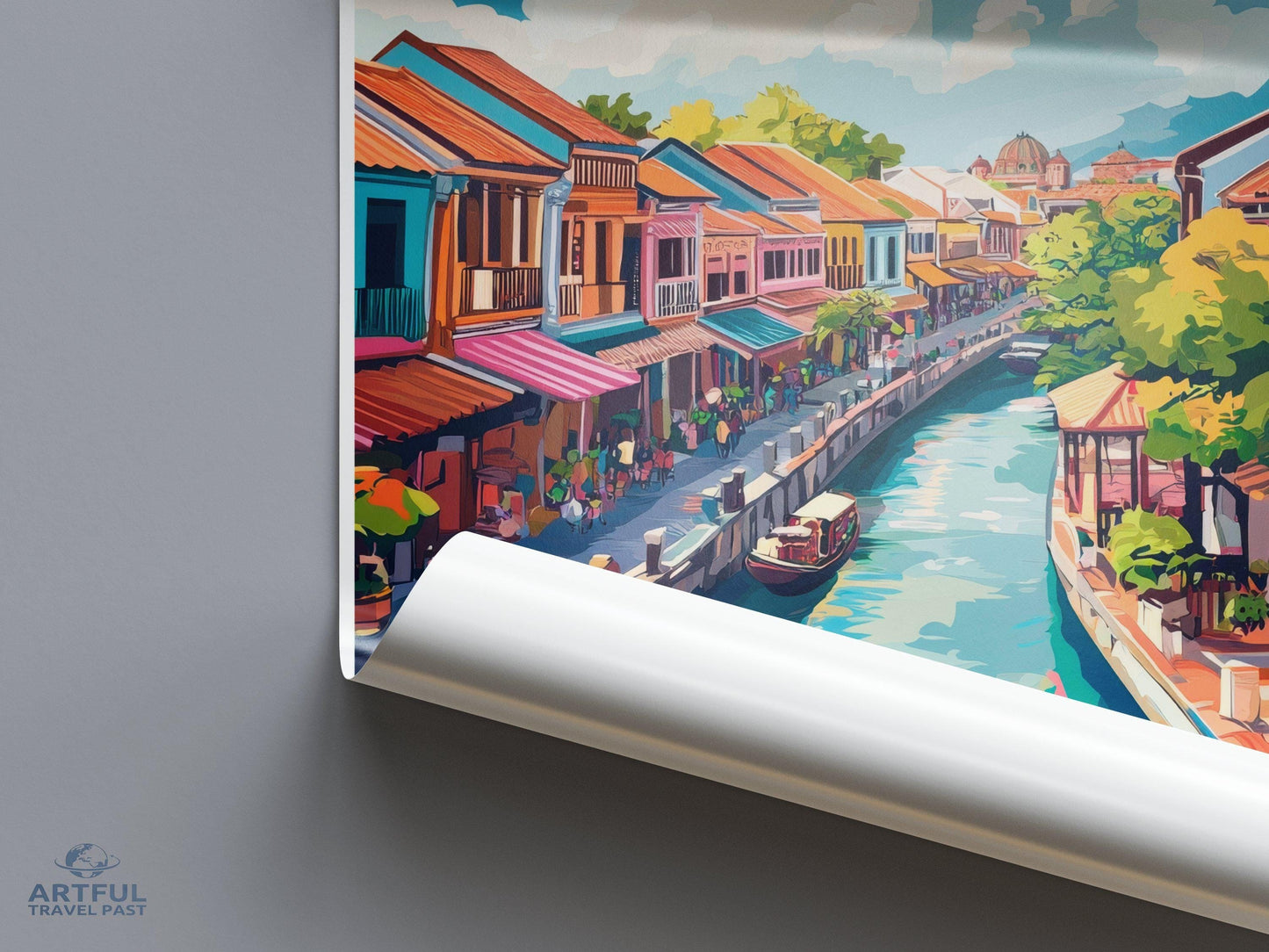 Malacca Poster | Malaysia Wall Art | Asia Decor