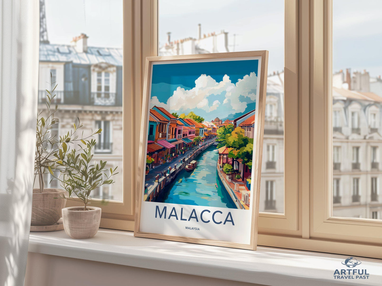 Malacca Poster | Malaysia Wall Art | Asia Decor