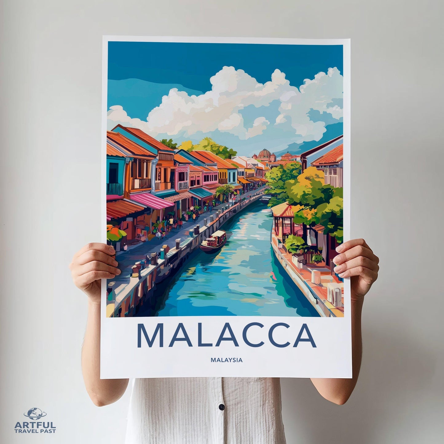 Malacca Poster | Malaysia Wall Art | Asia Decor