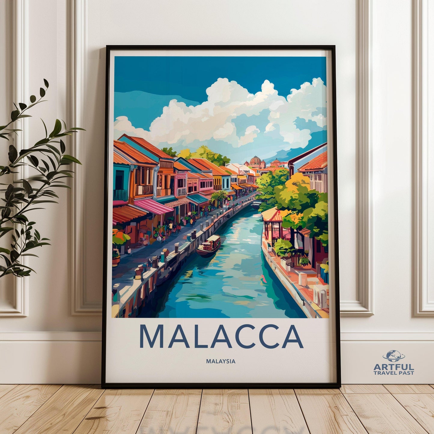 Malacca Poster | Malaysia Wall Art | Asia Decor