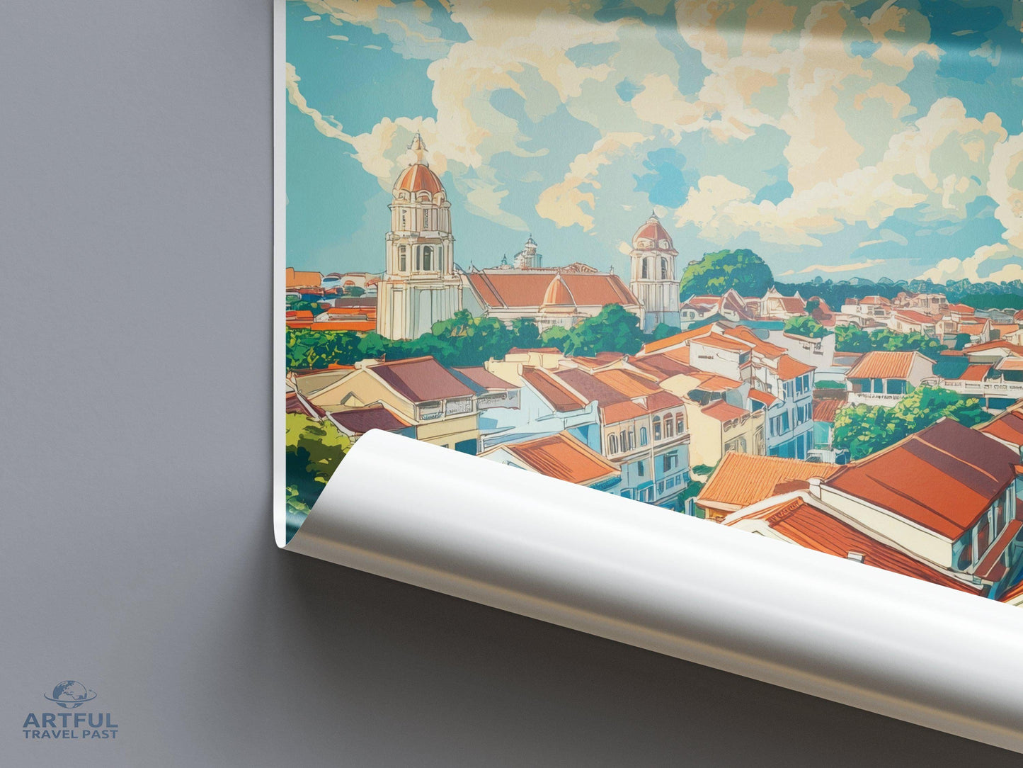 Malacca Poster | Malaysia Wall Art | Asia Decor