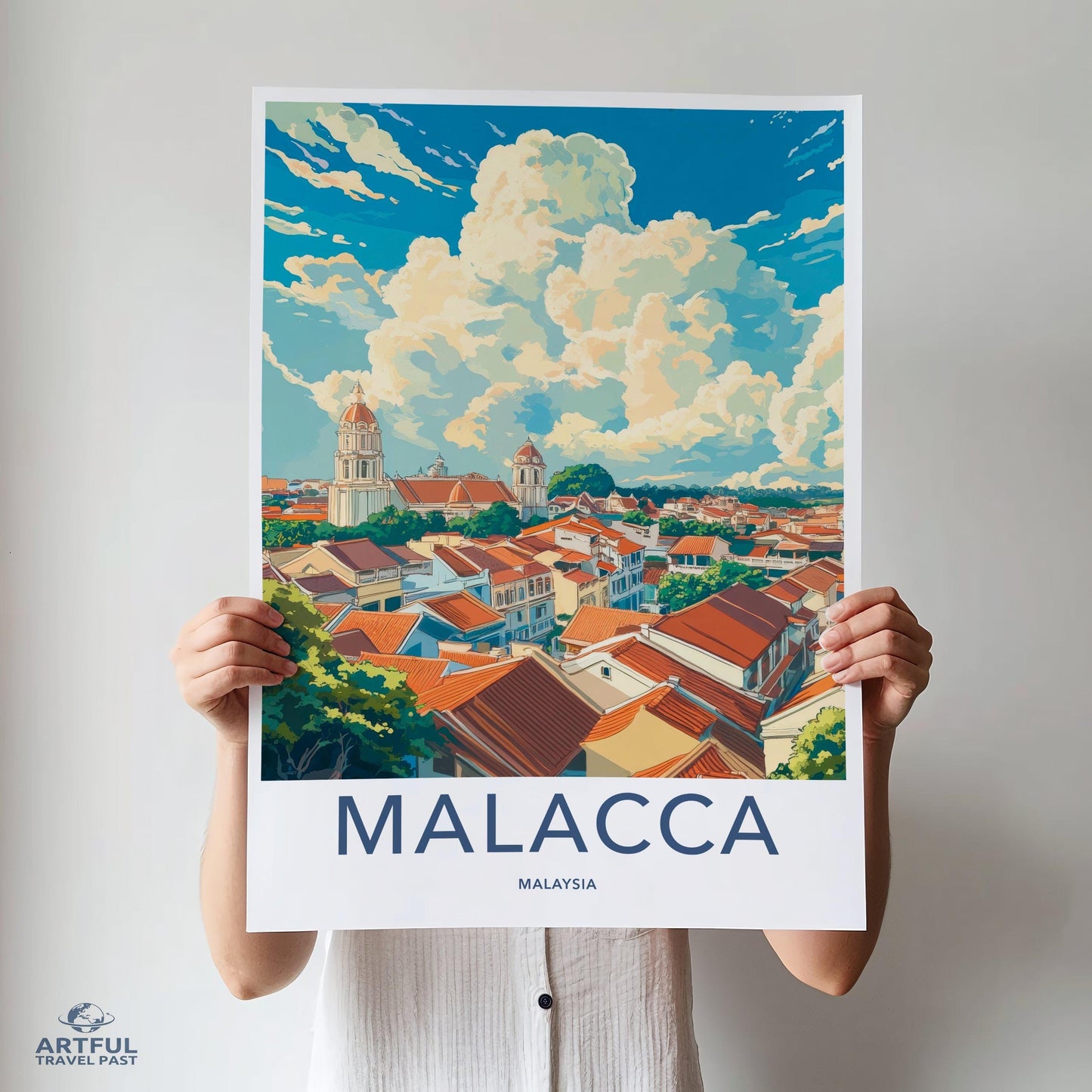 Malacca Poster | Malaysia Wall Art | Asia Decor