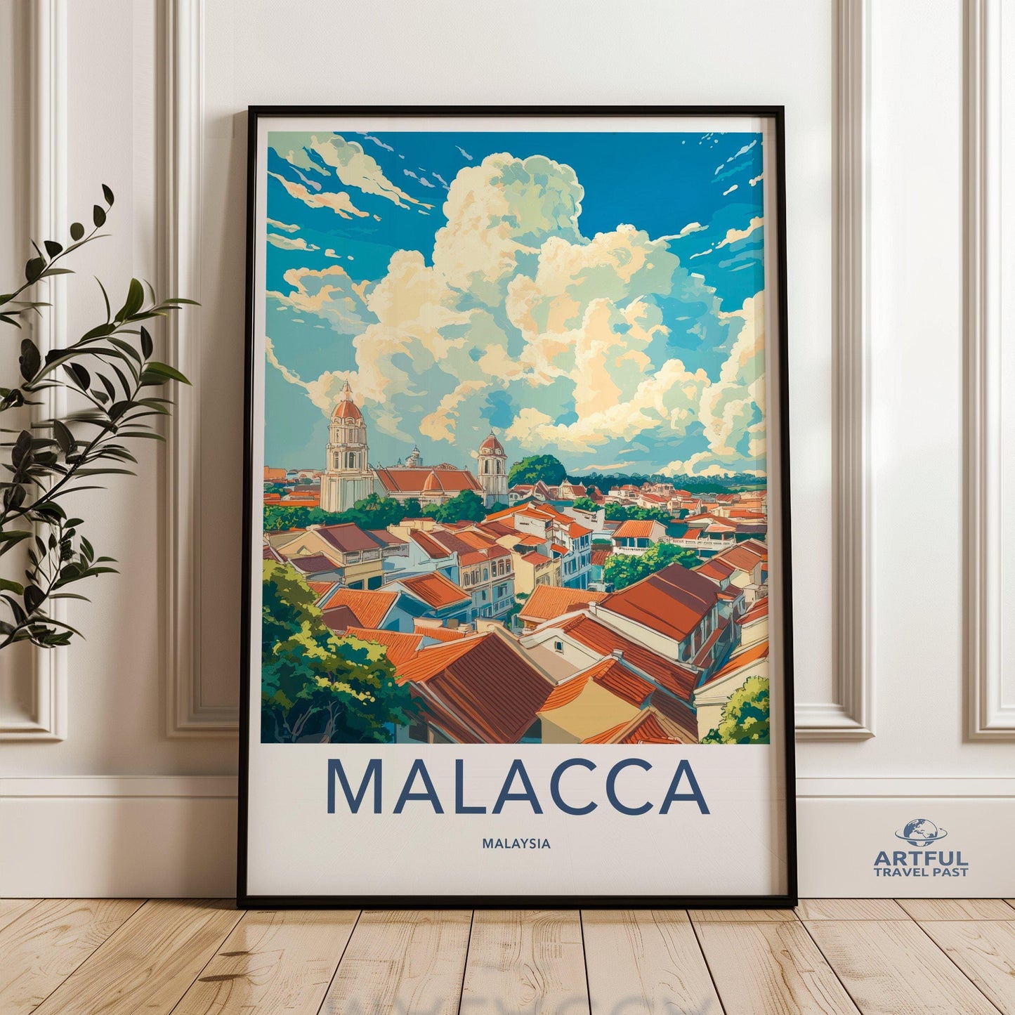 Malacca Poster | Malaysia Wall Art | Asia Decor