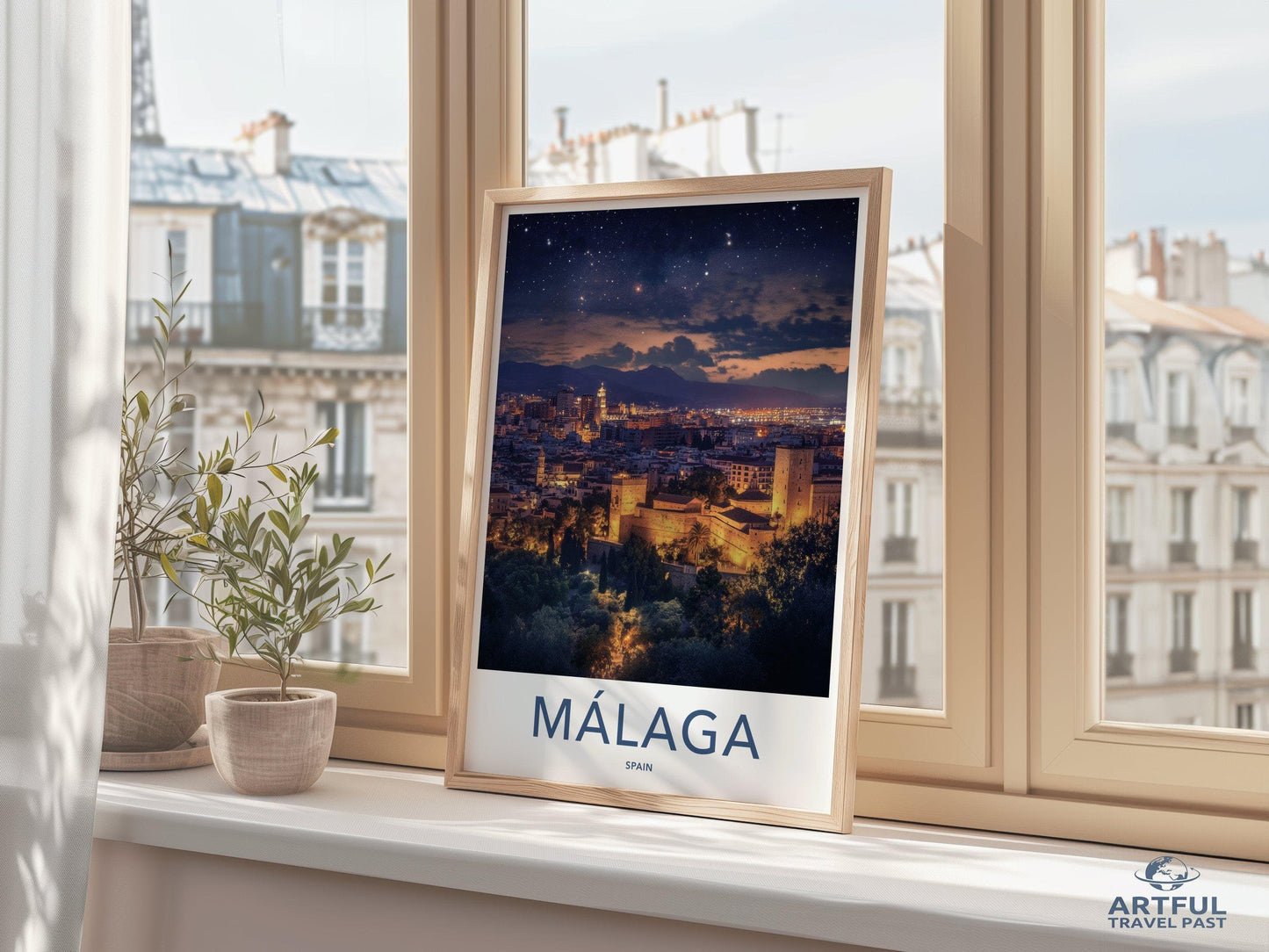 Malaga Poster | Spain Wall Art | Europe Decor