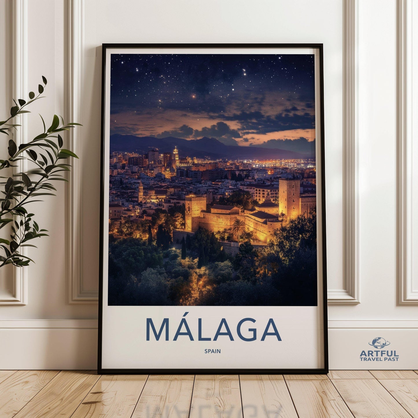 Malaga Poster | Spain Wall Art | Europe Decor
