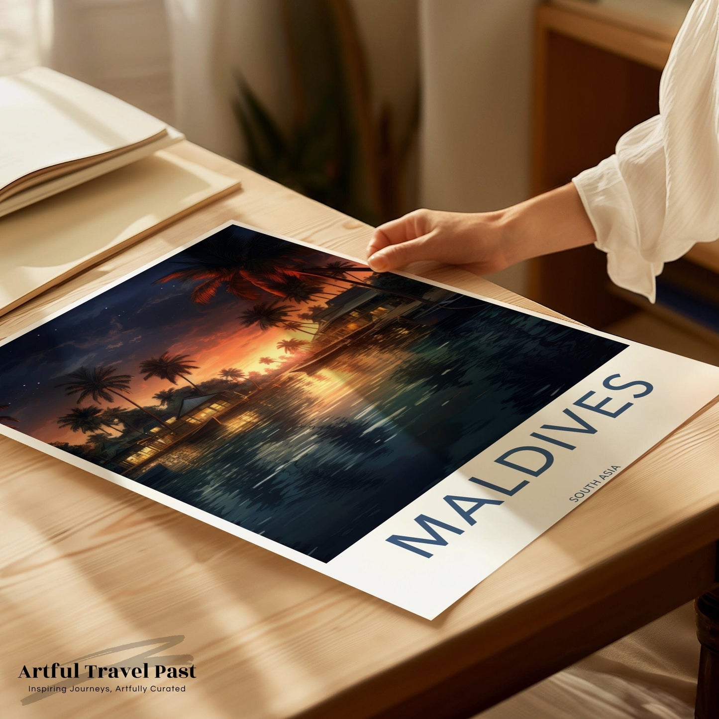 Maldives Poster | Indian Ocean Wall Art