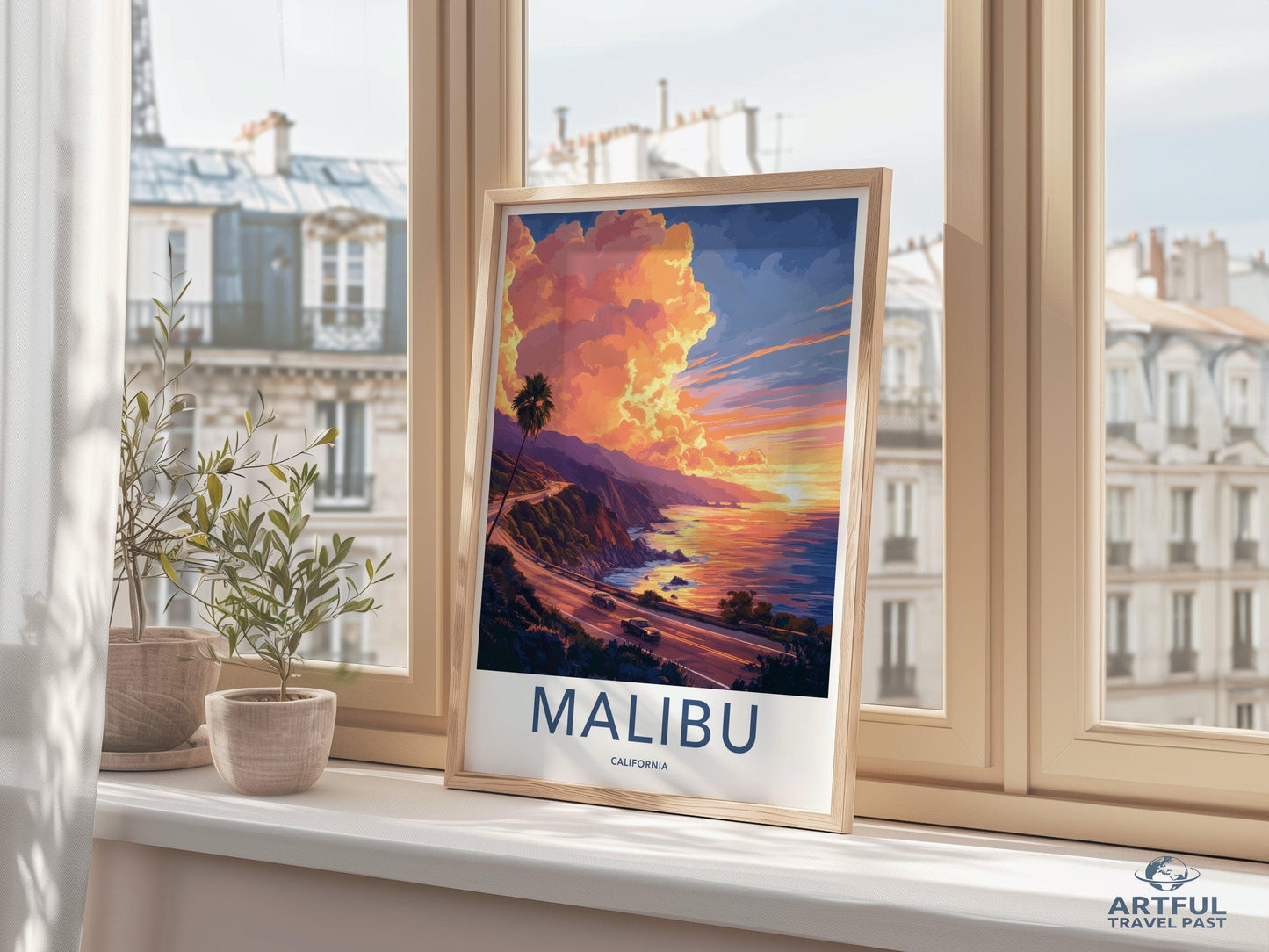 Malibu Poster - California Wall Art