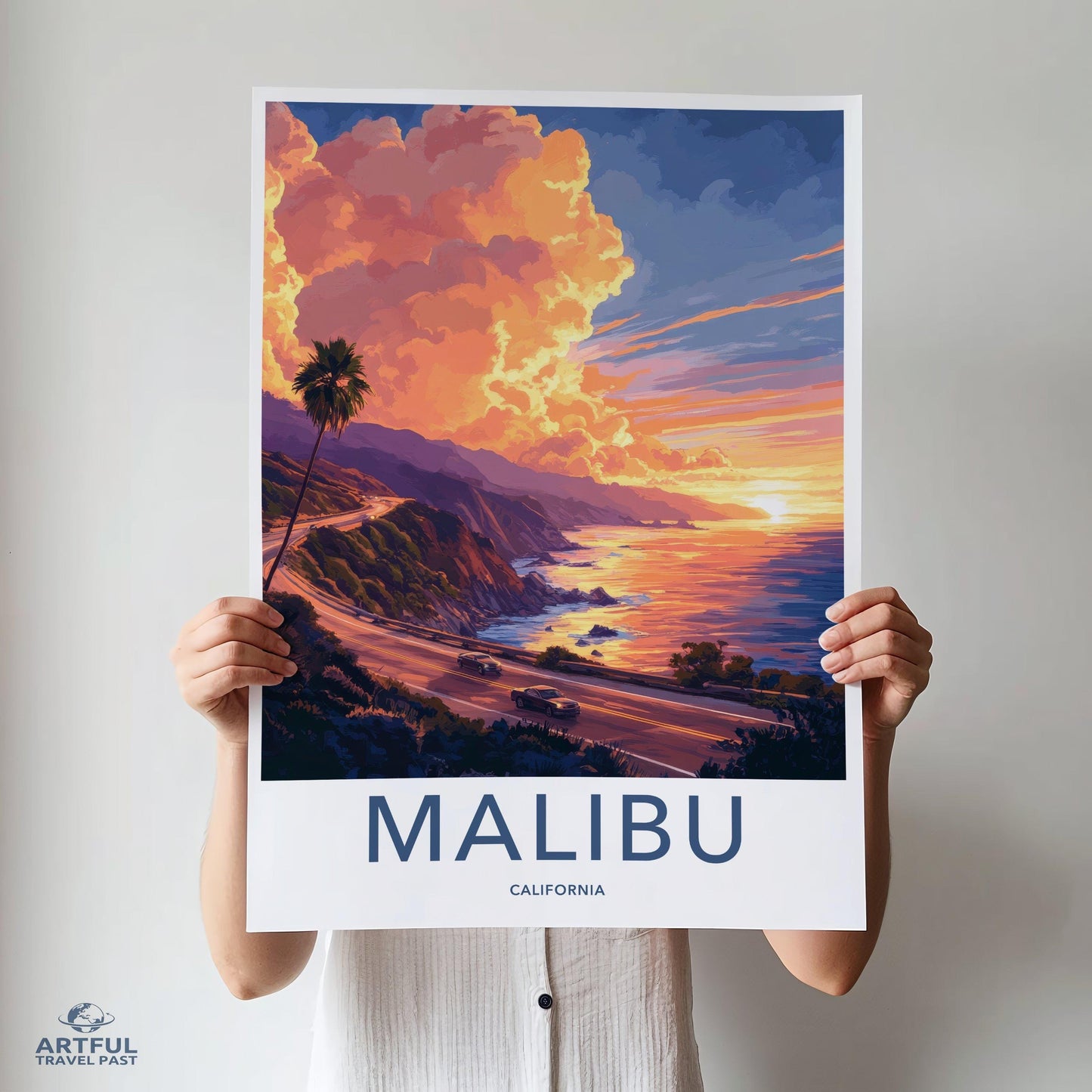Malibu Poster - California Wall Art