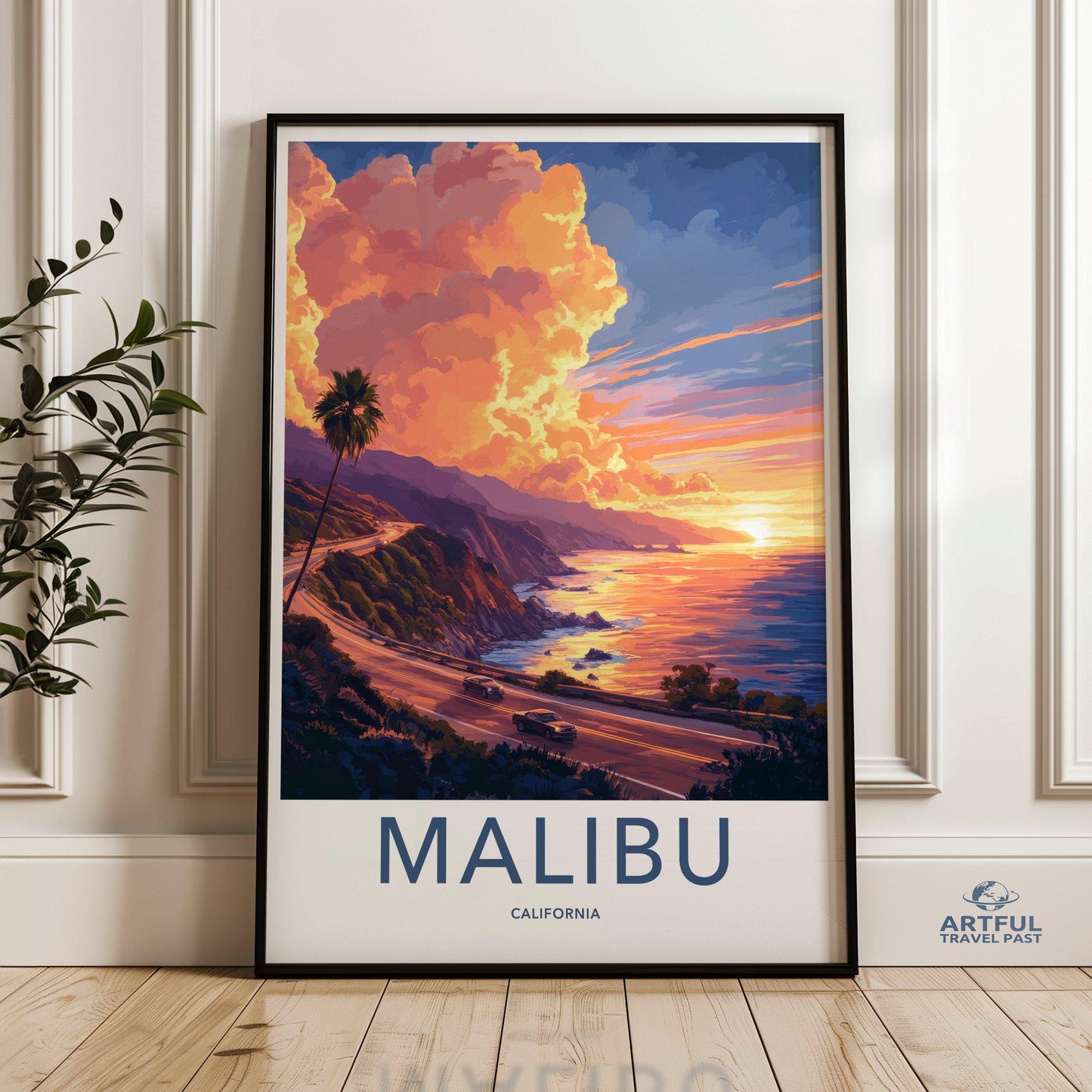 Malibu Poster - California Wall Art