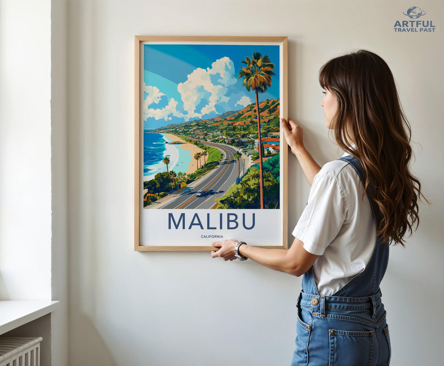 Malibu Poster | California Wall Art | America Decor