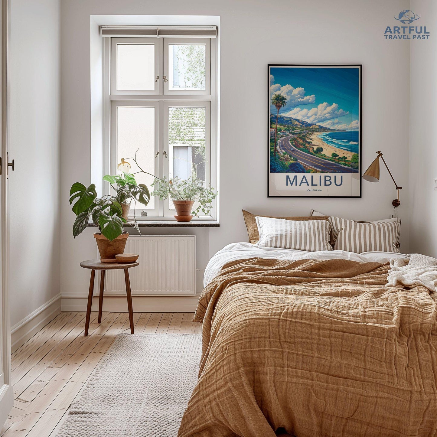 Malibu Poster | California Wall Art | America Decor